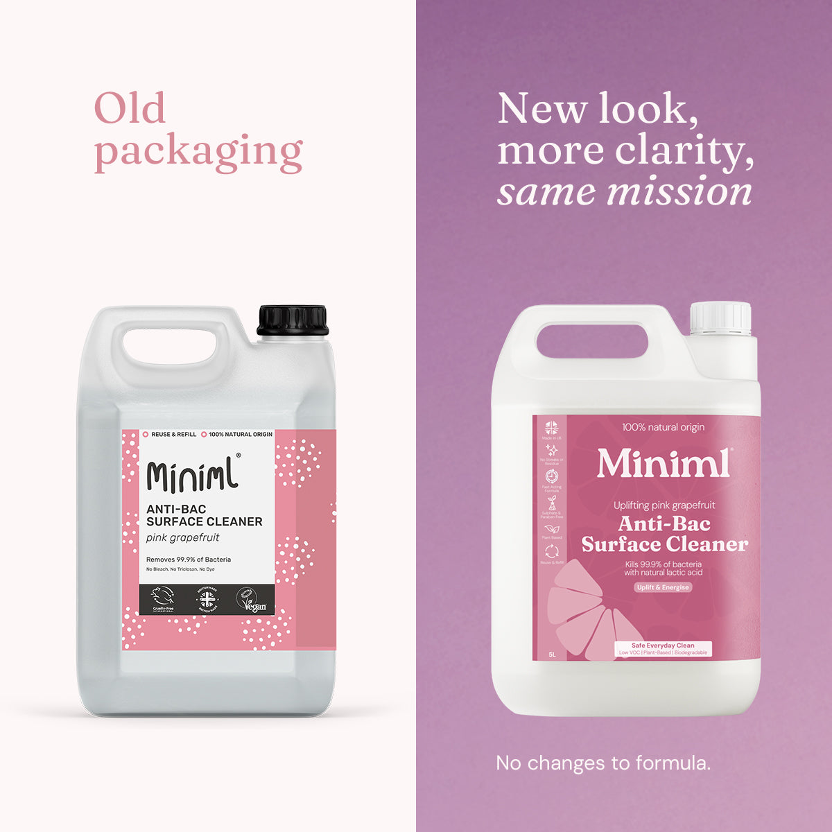 Anti-Bac Surface Cleaner - Uplifting Pink Grapefruit - Bulk Refill