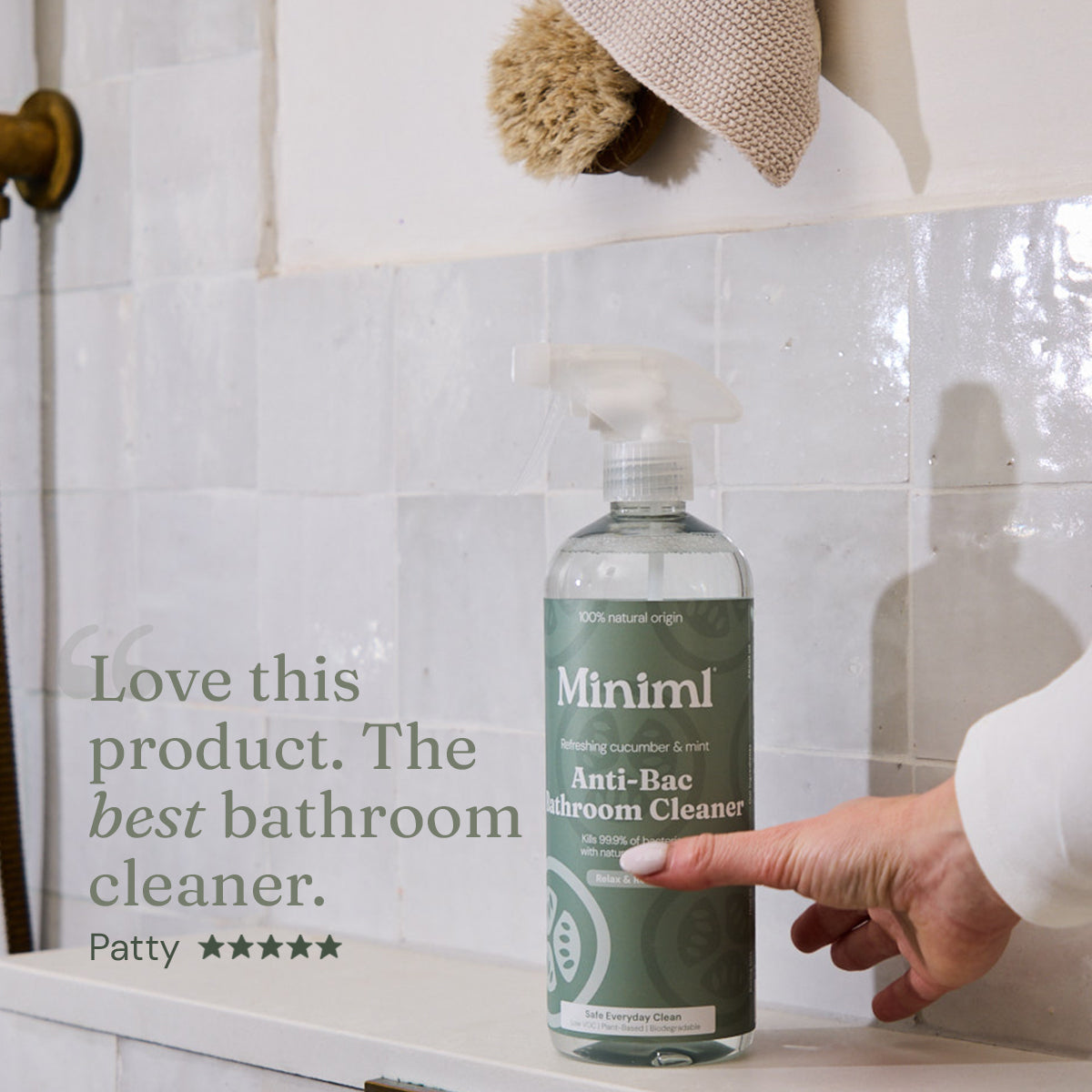 Anti-Bac Bathroom Cleaner - Refreshing Cucumber + Mint - Bulk Refill
