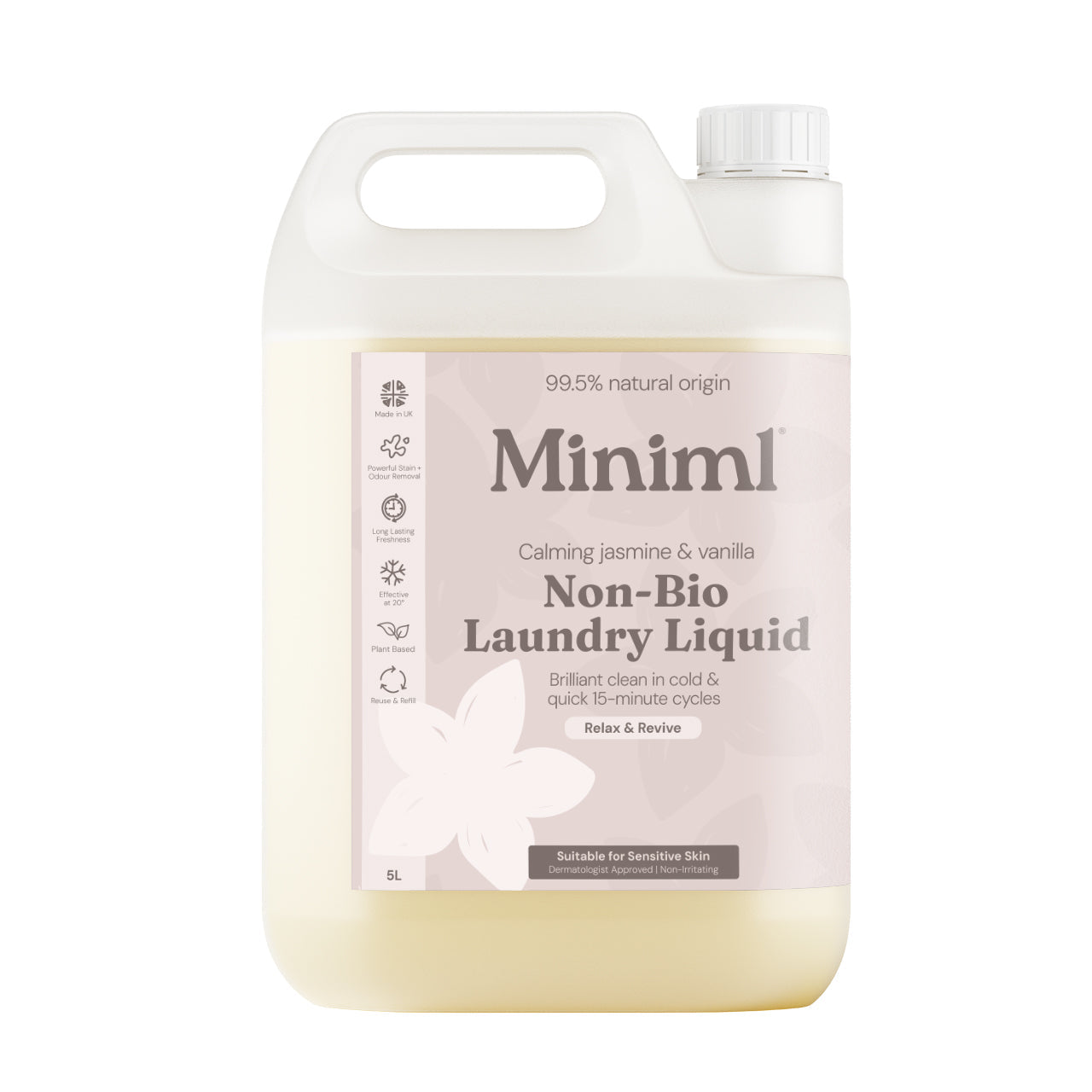 Laundry Liquid - Calming Jasmine + Vanilla - Bulk Refill (165 Washes)