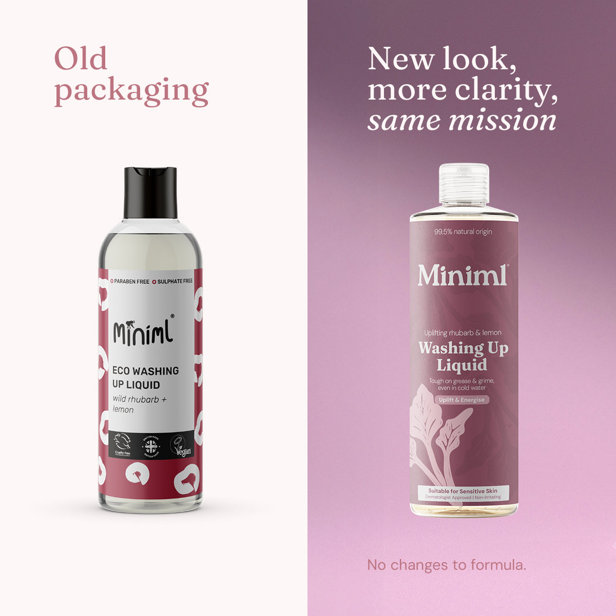 Washing Up Liquid - Uplifting Rhubarb + Lemon