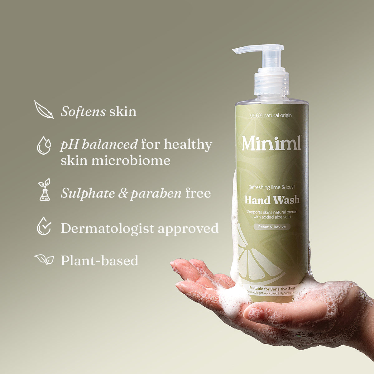 Hand Soap - Refreshing Lime & Basil - Bulk Refill