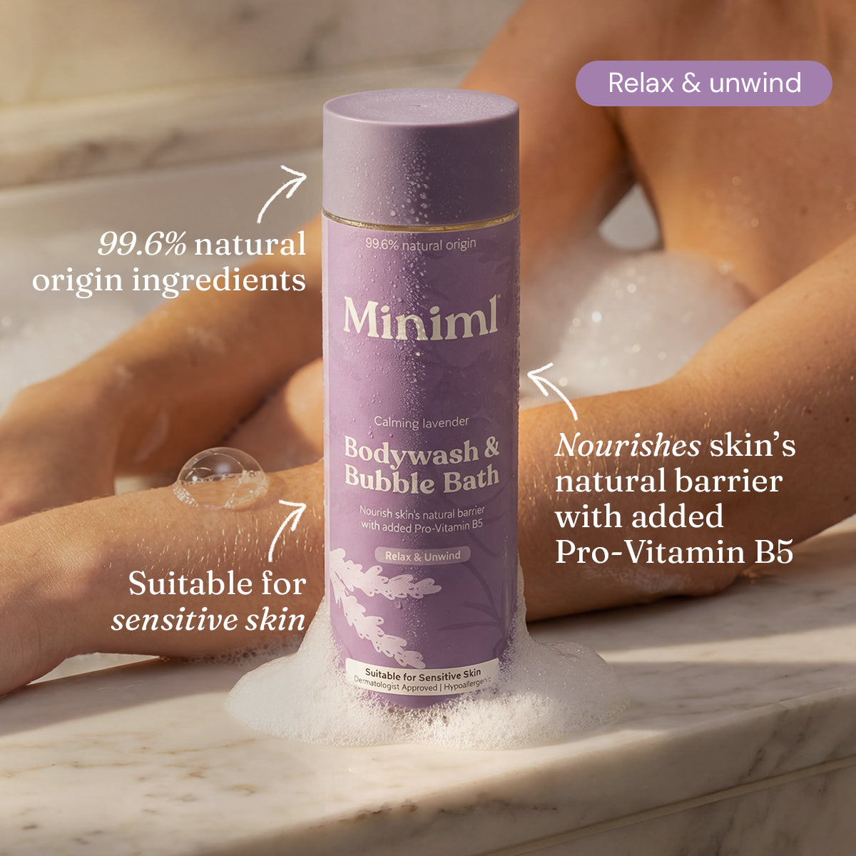 Bodywash + Bubblebath - Calming Lavender