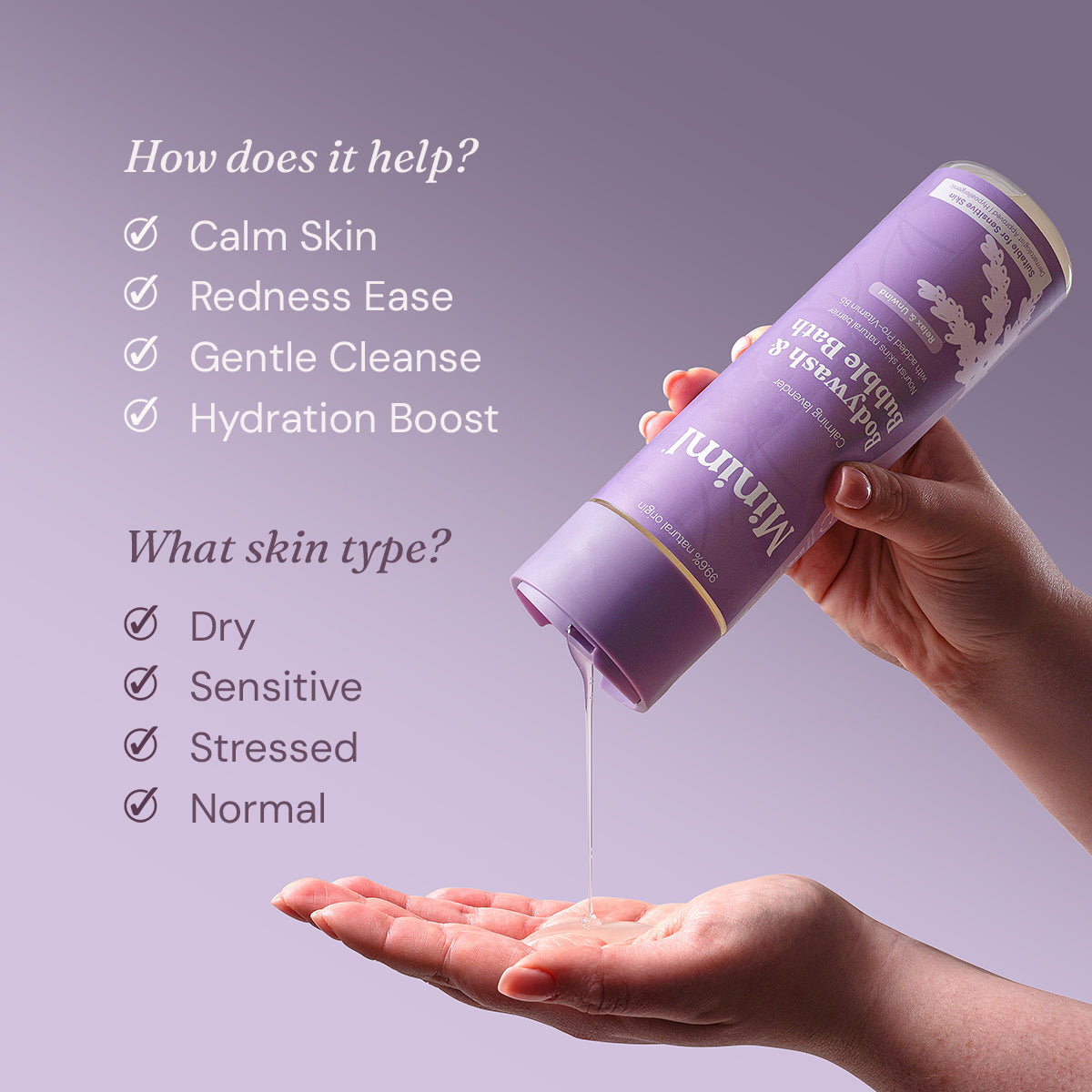 Bodywash + Bubblebath - Calming Lavender