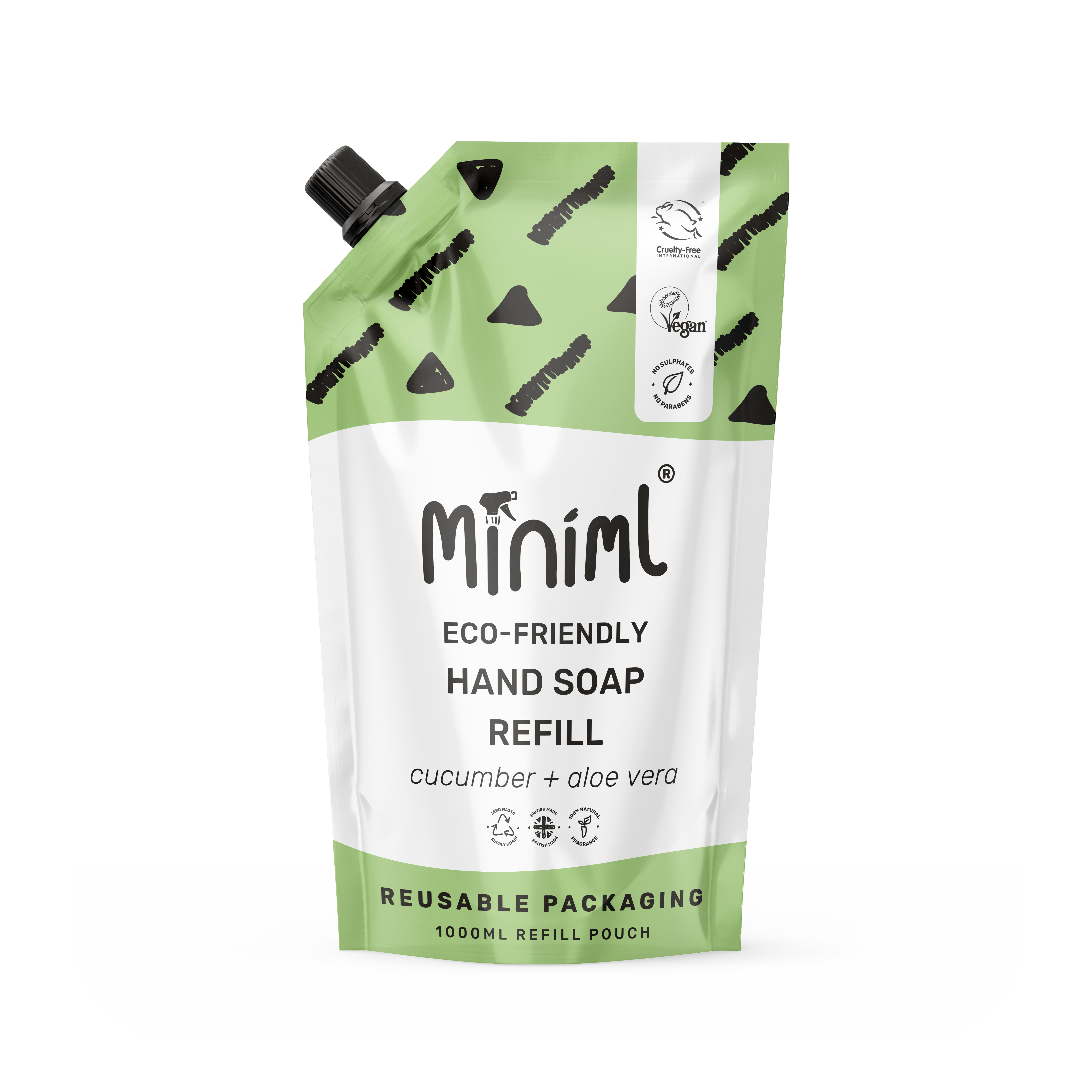 Hand Soap - Cucumber + Aloe Vera - 1L Refill