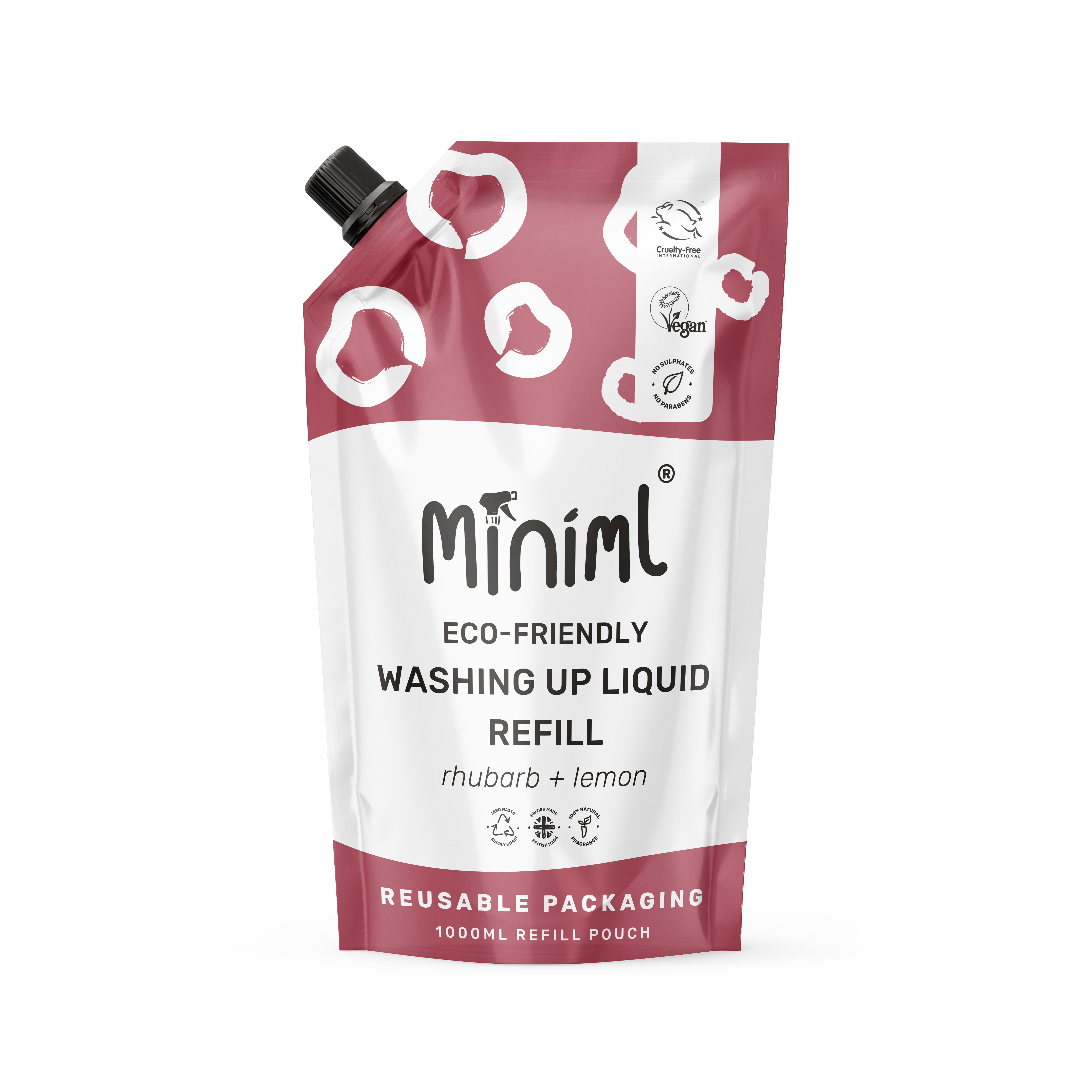 Washing Up Liquid - Wild Rhubarb + Lemon - 1L Refill