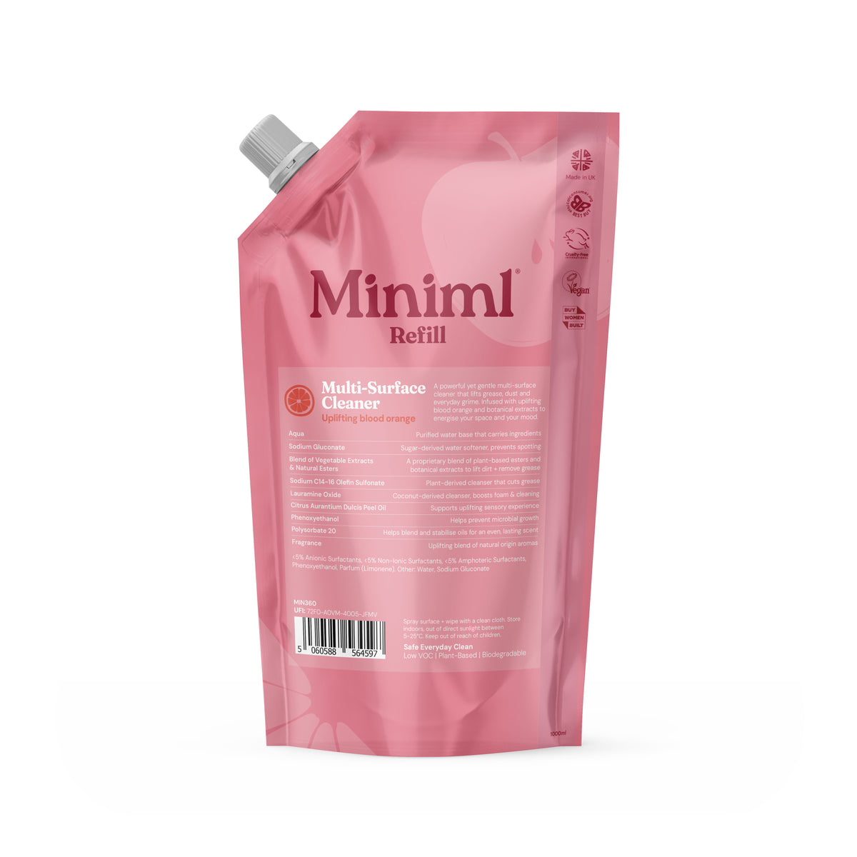 Multi-Surface Cleaner - Uplifting Blood Orange - 1L Refill