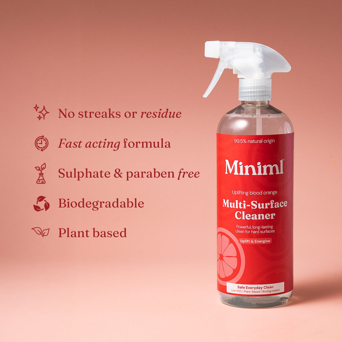 Multi-Surface Cleaner - Blood Orange - 1L Refill