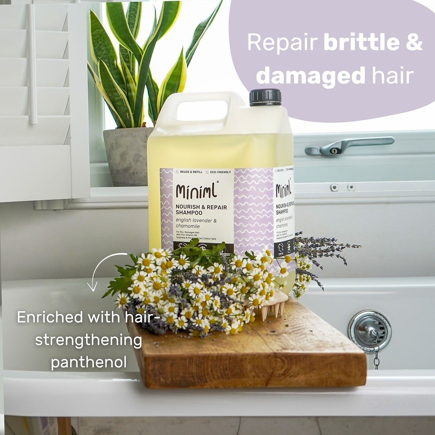 Nourish + Repair Shampoo - English Lavender + Chamomile - Bulk Refill