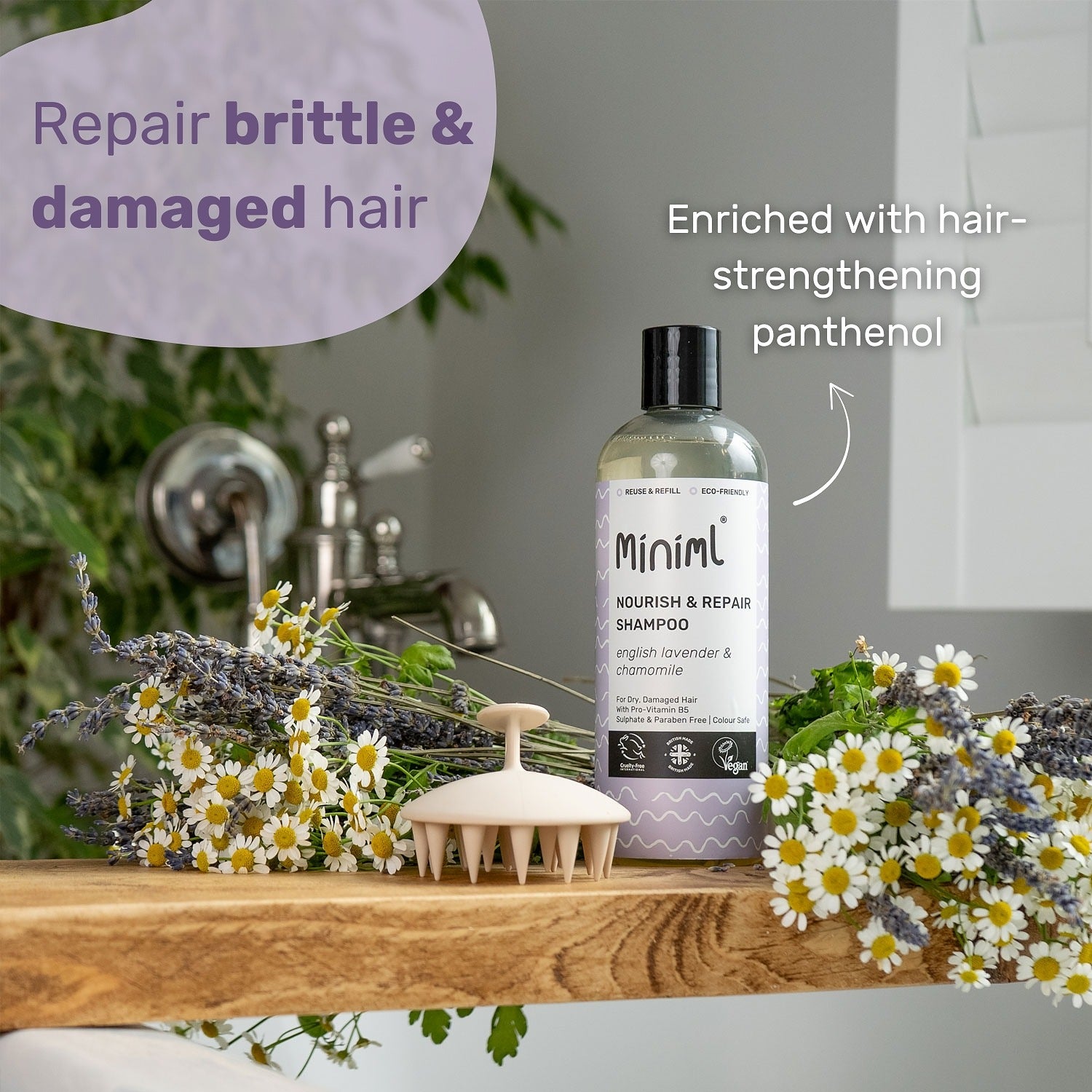 Nourish + Repair Shampoo - English Lavender + Chamomile