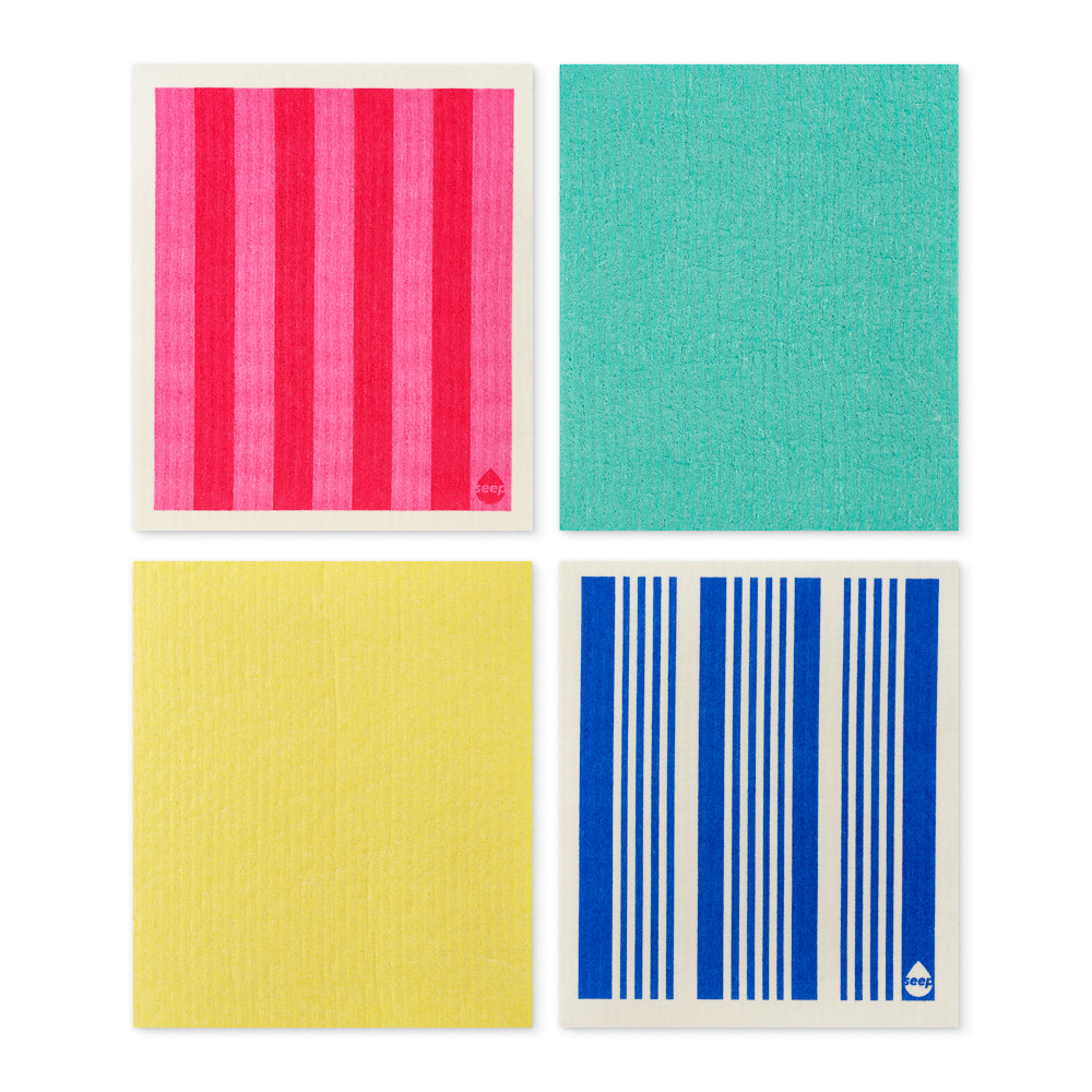 Seep Sponge Cloths - Pack of 4