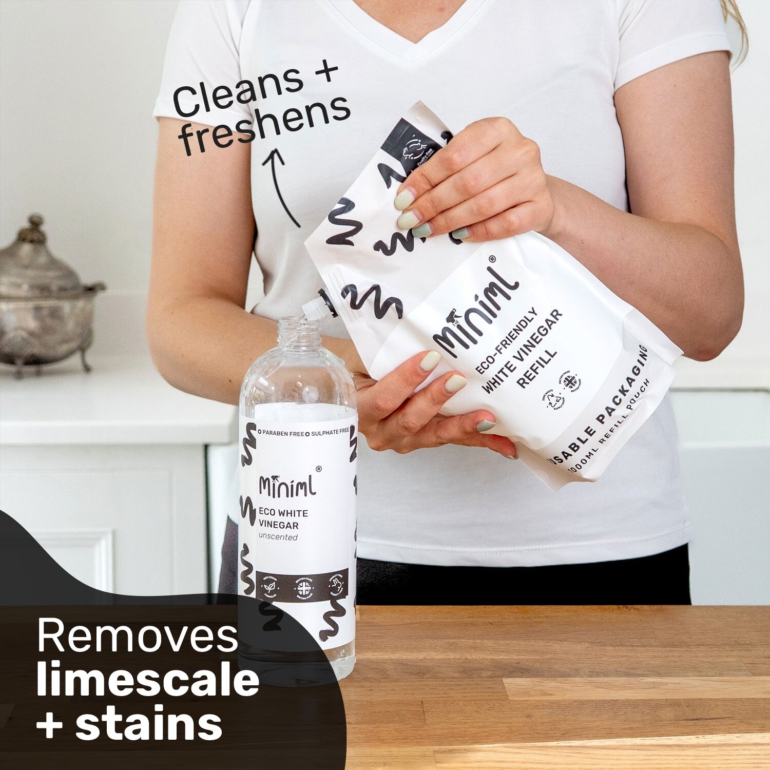 White Vinegar - Unscented - 1L Refill
