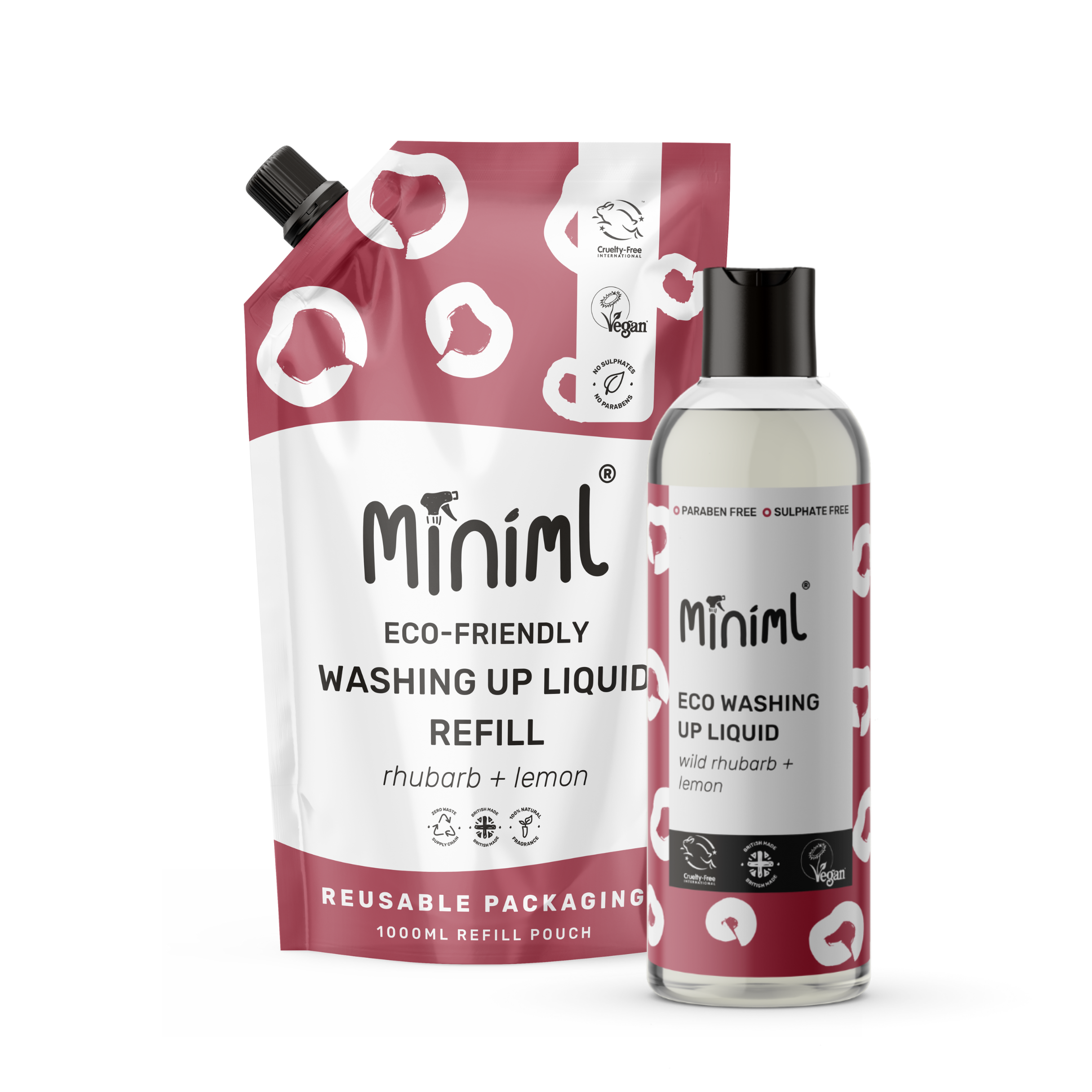 Washing Up Liquid - Wild Rhubarb + Lemon - Starter Kit